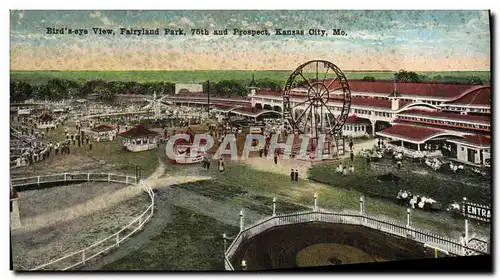 Ansichtskarte AK Fete Foraine Bird&#39s eye view Fairyland park 75th and prospect Kansas City Mo