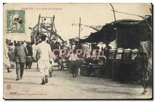 Cartes postales Fete Foraine Cote des Somalis Djibouti a la foire des indigenes