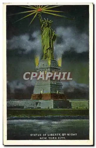 Cartes postales Statue de la Liberte Statue of Liberty by night New York City