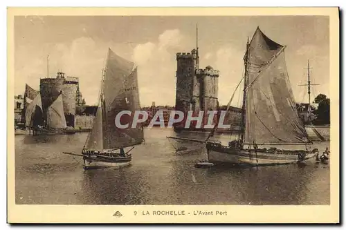 Cartes postales Bateau de peche La Rochelle L'avant port