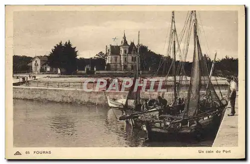 Ansichtskarte AK Bateau de peche Fouras Un coin du port