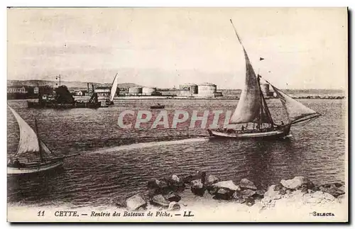 Ansichtskarte AK Cette Rentree des Bateaux de peche