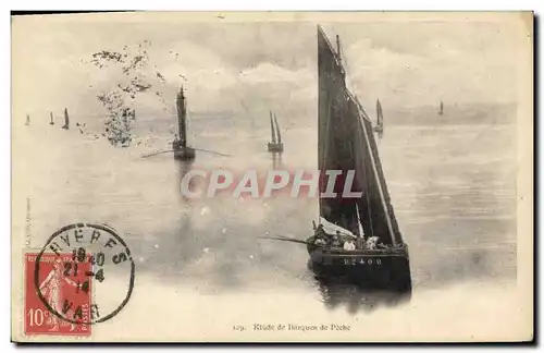 Ansichtskarte AK Bateau de peche Etude de barques de peche