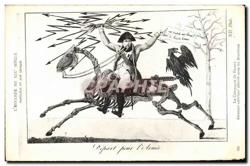 Cartes postales Histoire Napoleon 1er Depart pour l&#39armee