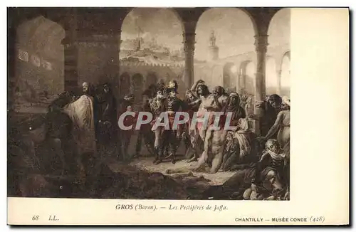 Ansichtskarte AK Histoire Napoleon 1er Gros Les pestiferes de Jaffa Chantilly Musee Conde