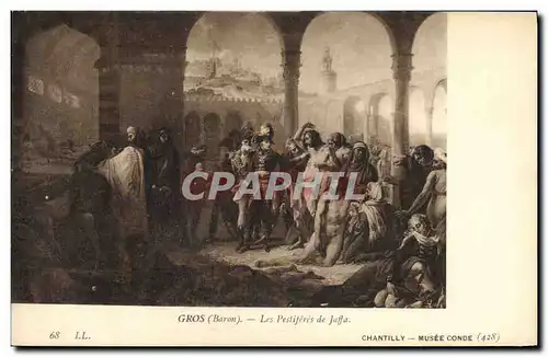 Cartes postales Histoire Napoleon 1er Gros Les pestiferes de Jaffa Chantilly Musee Conde