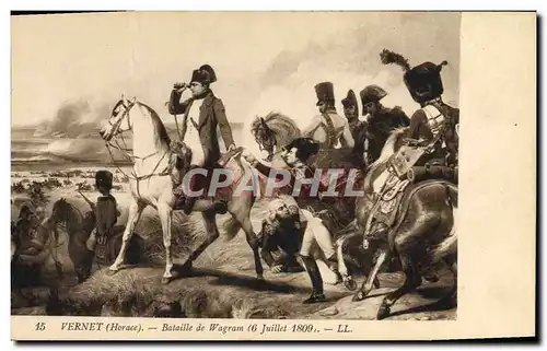 Ansichtskarte AK Histoire Napoleon 1er Vernet Bataille de Wagram