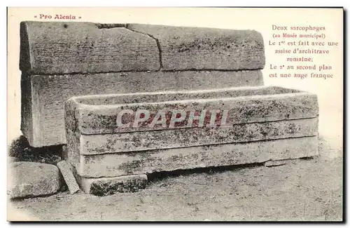 Cartes postales Deux sarcophages