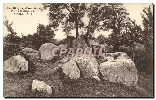 Cartes postales St Quay Portrieux Pierres druidiques de Kertugal