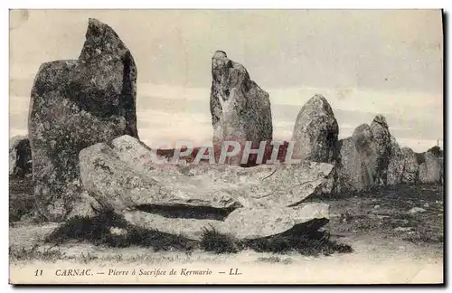 Cartes postales Carnac Pierre a sacrifice de Kermario
