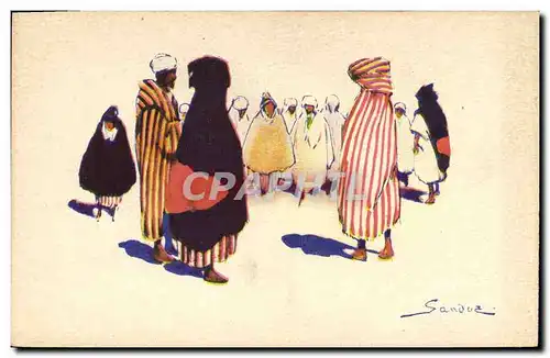 Ansichtskarte AK Fantaisie Afrique du Nord Illustrateur