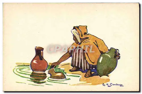 Cartes postales Fantaisie Afrique du Nord Illustrateur