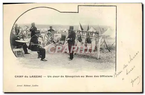 Cartes postales Militaria Camp du Larzac Un jour de reception au mes des officiers