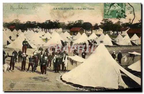 Ansichtskarte AK Militaria La Valbonne Vue des tentes