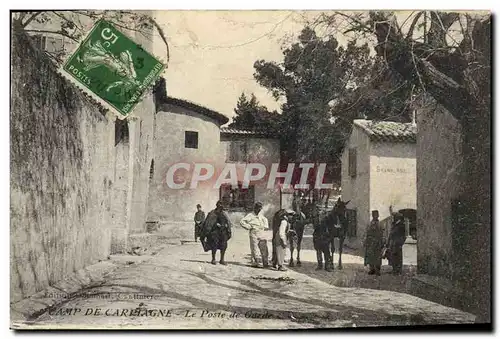 Cartes postales Militaria Camp de Carpiagne Le poste de garde