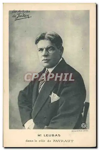 Moderne Karte Cinema Mr Leubas dans le role de Favraut