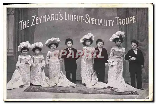 Cartes postales The Zeynard&#39s Liliput Specialty Troupe Nains