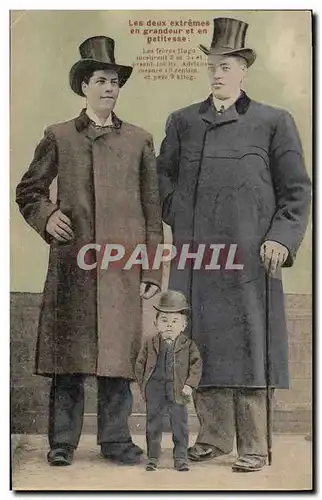 Cartes postales Les freres Hugo Geant Nain