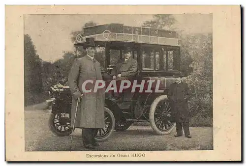 Cartes postales Excursion du geant Hugo Automobile