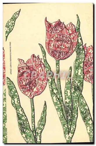 Cartes postales Suisse Fleurs