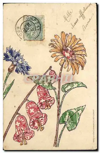 Cartes postales Suisse Fleurs