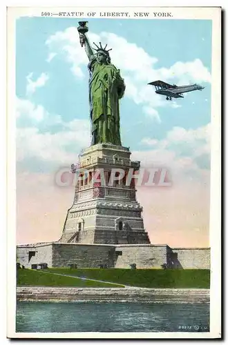 Cartes postales Statue de la liberte Statue of Liberty New York Avion