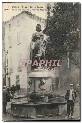 Ansichtskarte AK Statue de la liberte eclairant le monde Besse Place du Pradon