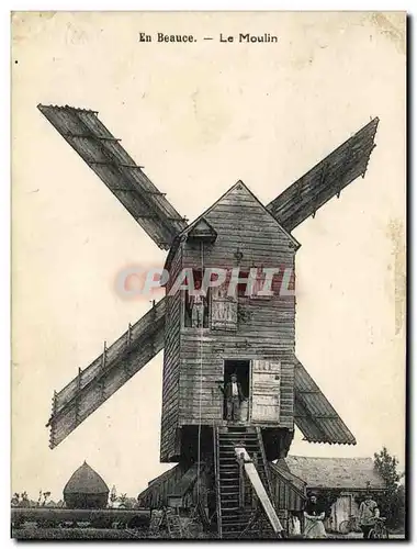 Cartes postales En Beauce Le moulin a vent