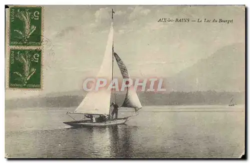 Cartes postales Bateau de Peche Aix les Bains le lac du Bourget