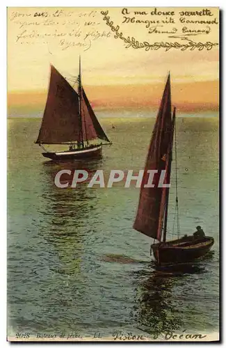 Cartes postales Bateaux de Peche