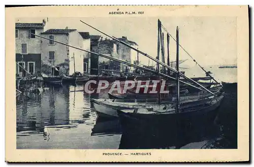 Cartes postales Bateau de Peche Provence Martigues