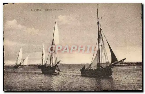 Cartes postales Bateau de Peche Cette Retour de peche