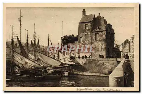 Cartes postales Bateau de Peche Honfleur La Lieutenance