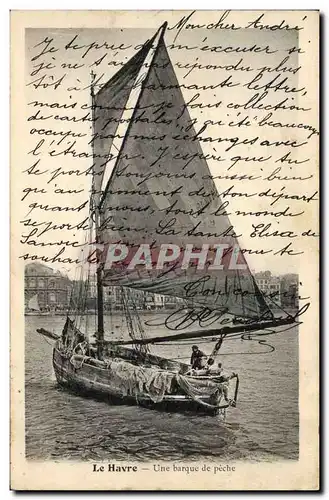 Cartes postales Bateau de Peche Le Havre Une barque de peche