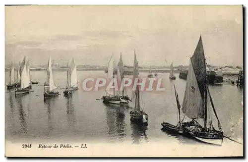 Cartes postales Bateau de Peche Retour de peche
