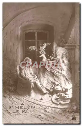 Cartes postales Napoleon 1er a Ste Helene le reve