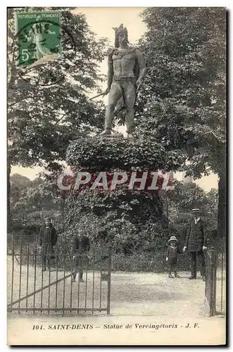 Ansichtskarte AK Saint Denis Statue de Vercingetorix