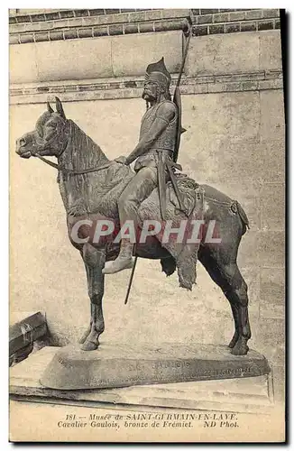 Cartes postales Musee de Saint Germain en Laye Cavalier gaulois bronze de Fremiet