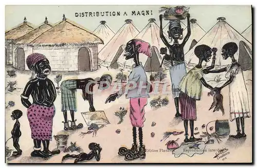 Ansichtskarte AK Fantaisie Illustrateur Afrique du Nord Distribution a Magni