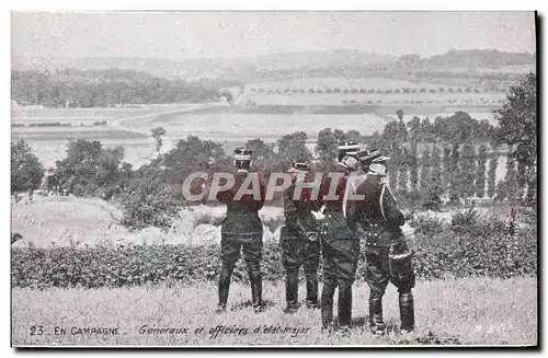 Ansichtskarte AK Fantaisie Militaria Generaux et officiers d&#39Eta major