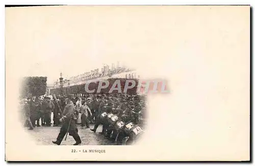 Cartes postales Fantaisie Militaria La musique