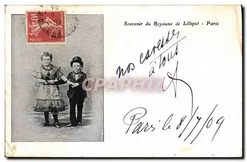 Cartes postales Nain Nains Souvenir du Royaume de Lilliput Paris