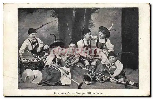 Ansichtskarte AK Nain Nains Tschuschke&#39s Troupe Lilliputienne