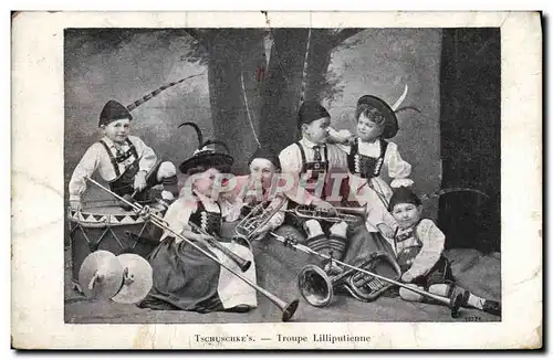 Cartes postales Nain Nains Tschuschke&#39s Troupe Lilluputienne