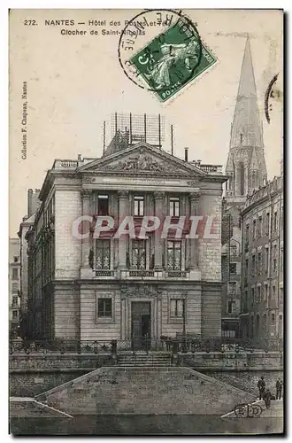 Cartes postales Poste Nantes Hotel des Postes et Telegraphes Clocher de Saint Nicolas