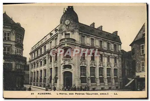 Cartes postales Poste Auxerre L&#39Hotel des Postes