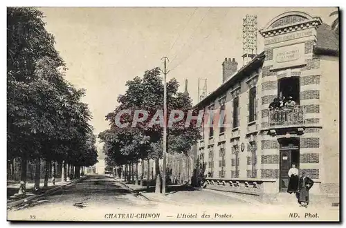 Cartes postales Poste Chateau Chinon L&#39Hotel des Postes
