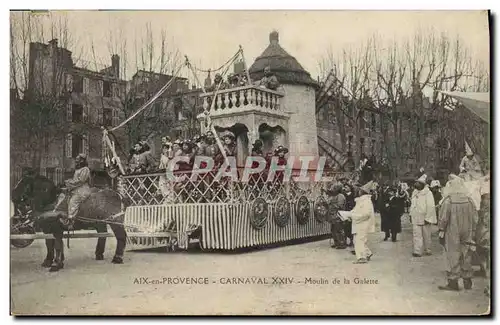 Cartes postales Moulin a vent Aix en Provence Carnaval XXIV Moulin de la Galette
