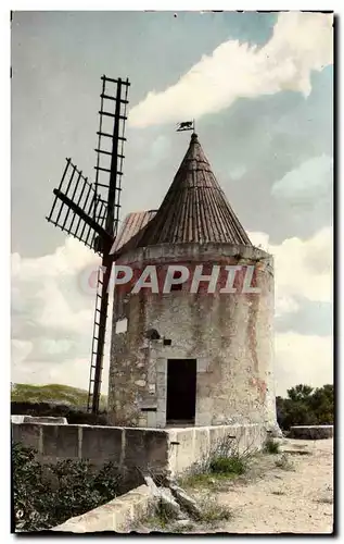 Cartes postales moderne Moulin a vent Fontvieille Le moulin de Daudet