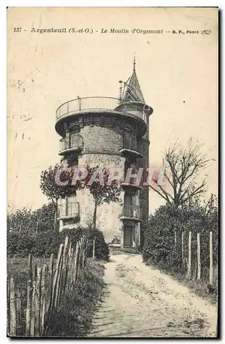 Cartes postales Moulin a vent Argenteuil Le moulin d&#39Orgemont